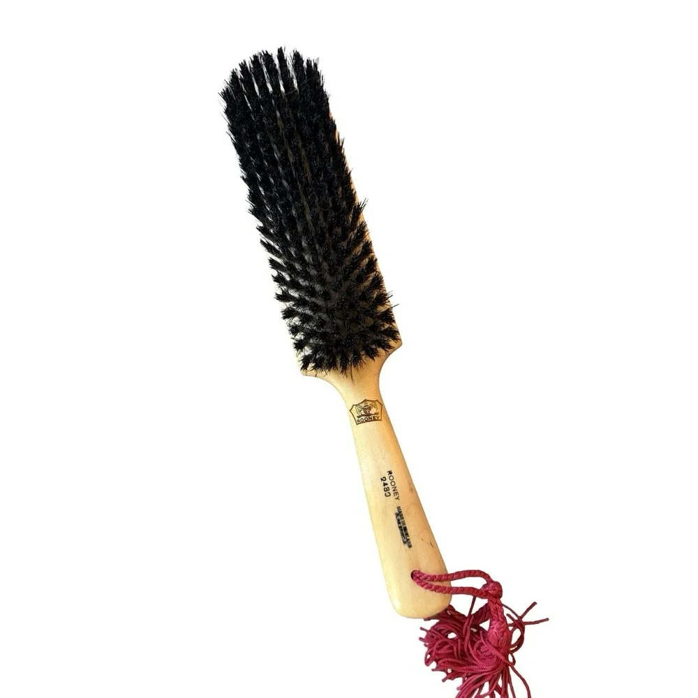 Vintage Rooney 2439 Pure Bristle‎ Hand Drawn Brush Luxury Wood Handle UK
